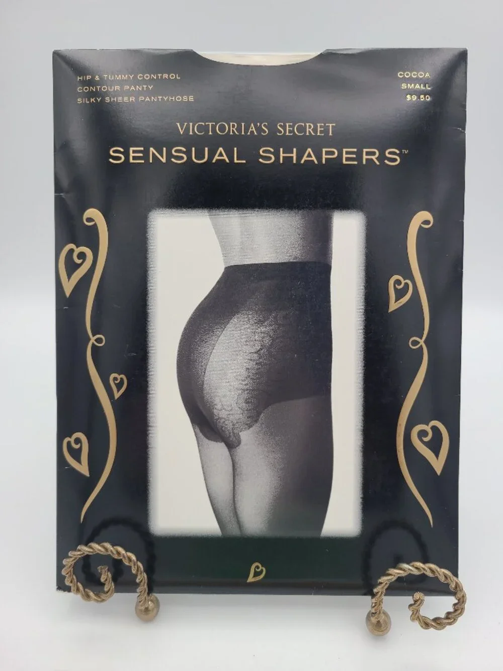 Vintage Victoria's Secret Sensual Shapers Pantyhose Cocoa Small NIP